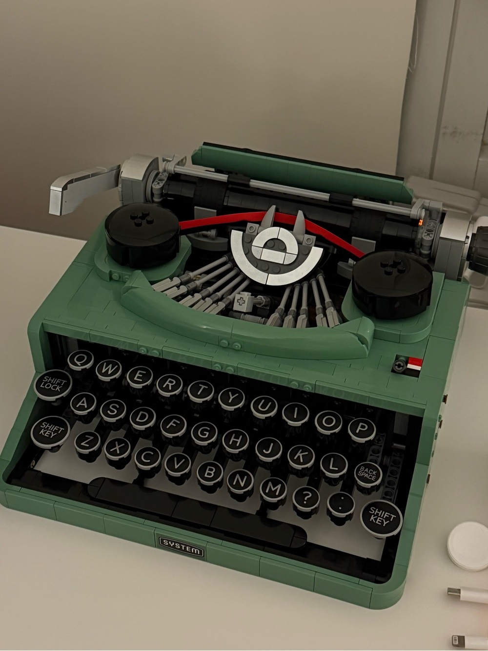 Lego Retired Typewriter Model - completed